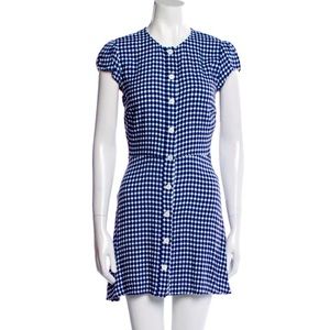 COPY - Reformation plaid summer button down mini dress!